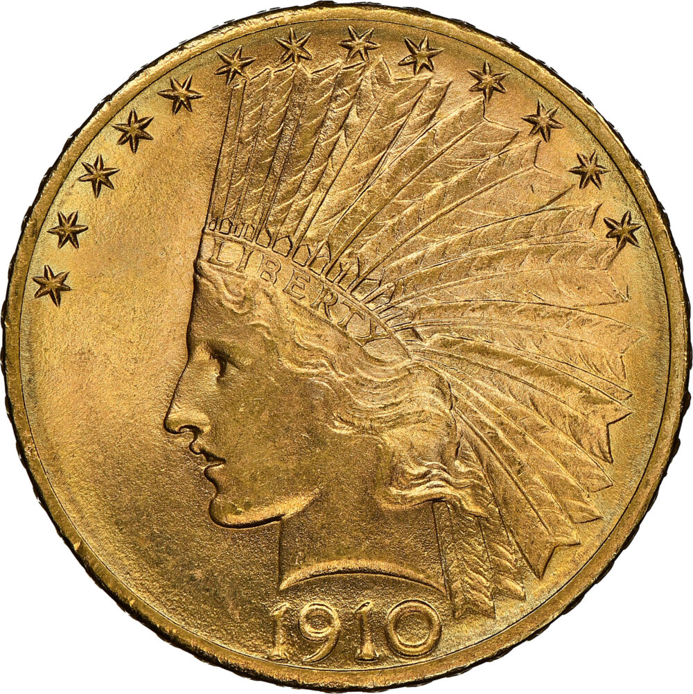 1910-D Gold Indian Head Coin