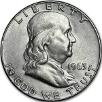 1963 Ben Franklin Half Dollar (Circulated)