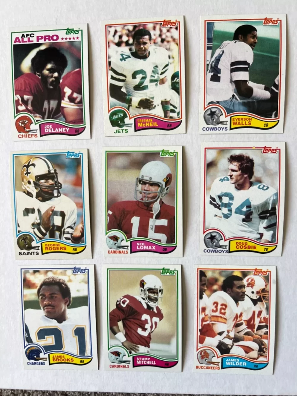 1982 Topps Football Card Complete Set 1-528 Lawrence Taylor Rookie Beautiful - Image 3