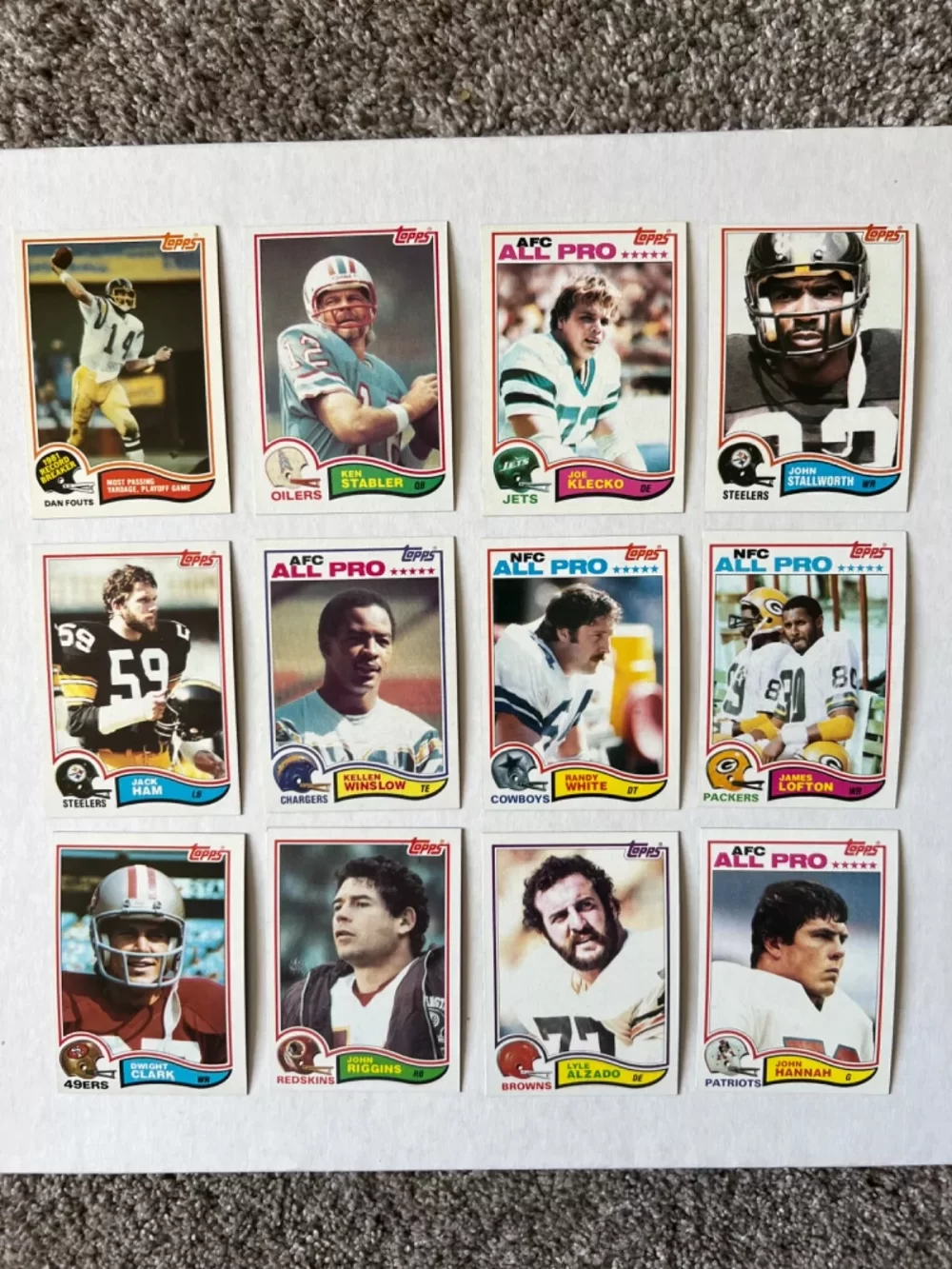 1982 Topps Football Card Complete Set 1-528 Lawrence Taylor Rookie Beautiful - Image 4